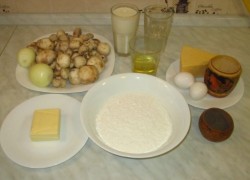 название картинки Лазанья с твердым сыром и шампиньонами