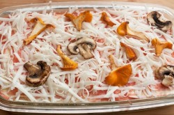 Лазанья с сыром и грибами