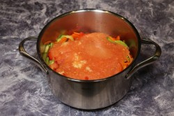 название картинки Лечо из кабачков на зиму