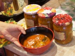 название картинки Лечо огуречное с помидорами на зиму