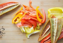 название картинки Лечо из болгарского перца с томатной пастой на зиму