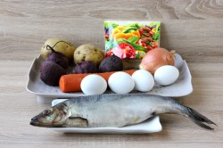 Ленивая селёдка под шубой - шаг 1 Ленивая селёдка под шубой - шаг 1