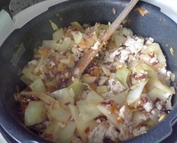 Ленивые голубцы с куриным фаршем в мультиварке