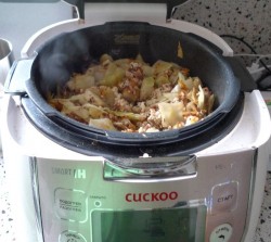 Ленивые голубцы с куриным фаршем в мультиварке