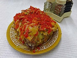 название картинки Ленивые голубцы с болгарским перцем