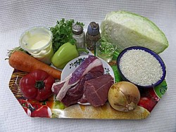 название картинки Ленивые голубцы с болгарским перцем