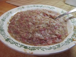 название картинки Лепешки с фаршем на сковороде