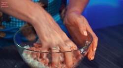 Летний фасолевый суп с фрикадельками из свиного фарша