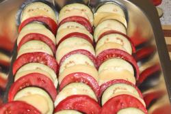 название картинки Запеканка из баклажанов с помидорами и сыром в духовке