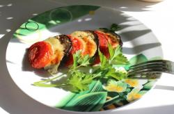 название картинки Запеканка из баклажанов с помидорами и сыром в духовке