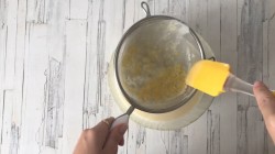 название картинки Лимонная панна котта с ревеневым  соусом