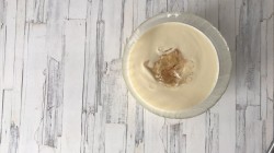 название картинки Лимонная панна котта с ревеневым  соусом