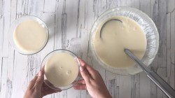 название картинки Лимонная панна котта с ревеневым  соусом