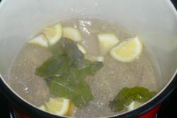 Лимонный сахарный компот