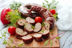 Домашняя колбаса печеночная