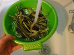 Лобио из стручковой фасоли с яйцом по-грузински