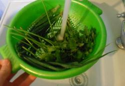 Лобио из стручковой фасоли с яйцом по-грузински