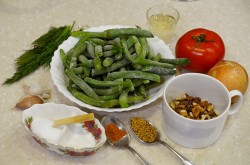 Лобио из зеленых стручков фасоли по грузински - шаг 1 Лобио из зеленых стручков фасоли по грузински - шаг 1