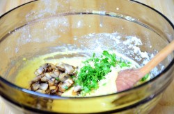 Мадлен с шампиньонами