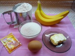 название картинки Маффины на сливочном масле с бананами