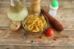 название картинки Макароны на сковороде