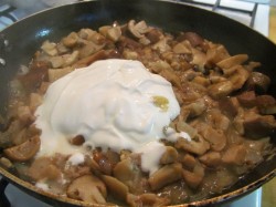 название картинки Макароны с белыми грибами