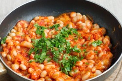 Макароны с фасолью