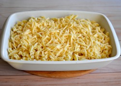 Макароны с фрикадельками в духовке со сливками