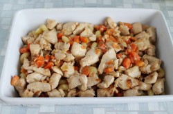 Макароны с курицей в духовке запеченные