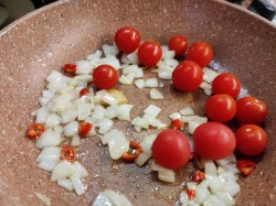 Макароны с мидиями