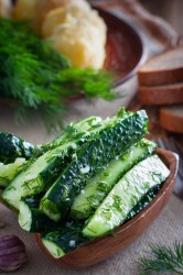 Малосольные огурцы с укропом - шаг 5