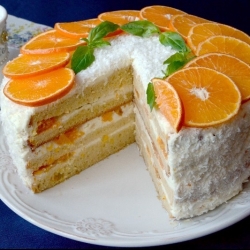 Мандариновый торт Новогоднее настроение