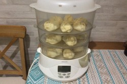 название картинки Манты в пароварке