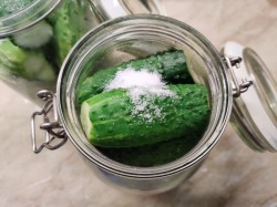 Хрустящие маринованные огурцы с лимонной кислотой на зиму