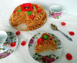 название картинки Медовик со сгущенкой медовый торт