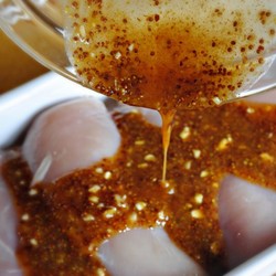 Медово горчичный маринад для курицы с куркумой