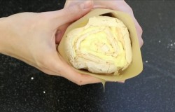 Меренговый рулет с лимонным кремом