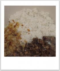 название картинки Мясные мешочки с рисом и грибами