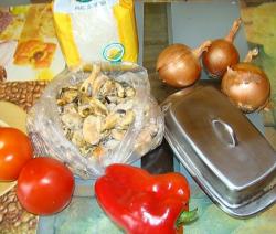 Мидии с рисом - шаг 1