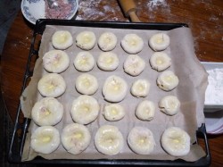 Мини пирожки без дрожжей кныши