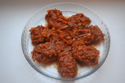 название картинки Филе минтая с овощами в духовке