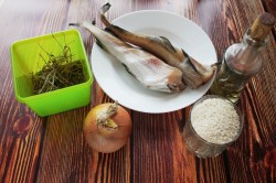 Минтай с рисом - шаг 1 Минтай с рисом - шаг 1