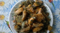 Молочный суп с рыжиками