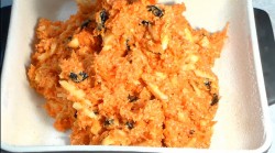 Морковная запеканка с черносливом