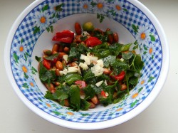 Мясной салат с говядиной