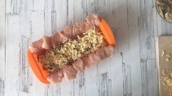 название картинки Закусочный торт с куриной грудкой и грибами