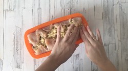 название картинки Закусочный торт с куриной грудкой и грибами