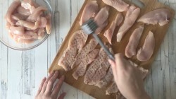 название картинки Закусочный торт с куриной грудкой и грибами