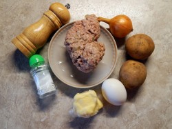 название картинки Мясные стожки из фарша в духовке