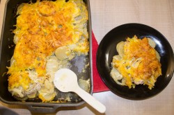 Мясо по французски классически в духовке с картошкой